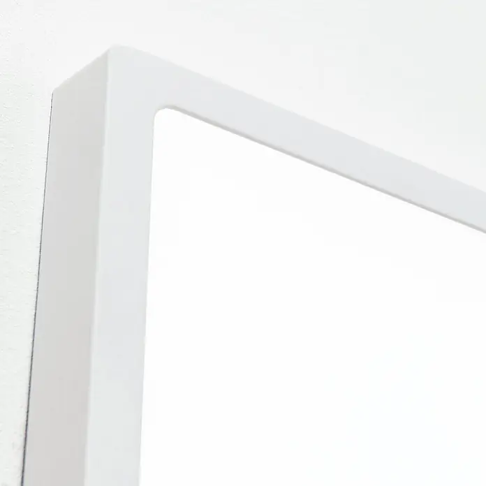 Orion Leuchten LED-Deckenleuchte - L x B x H: 40 x 40 x 2,9 cm - Weißer Rahmen mit abgerundeten Innenecken.