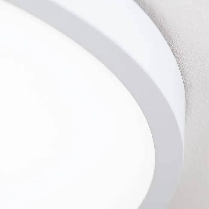 Orion Leuchten LED-Deckenleuchte -  - Weiße runde LED-Deckenleuchte mit breiter, diffuser Lichtfläche.