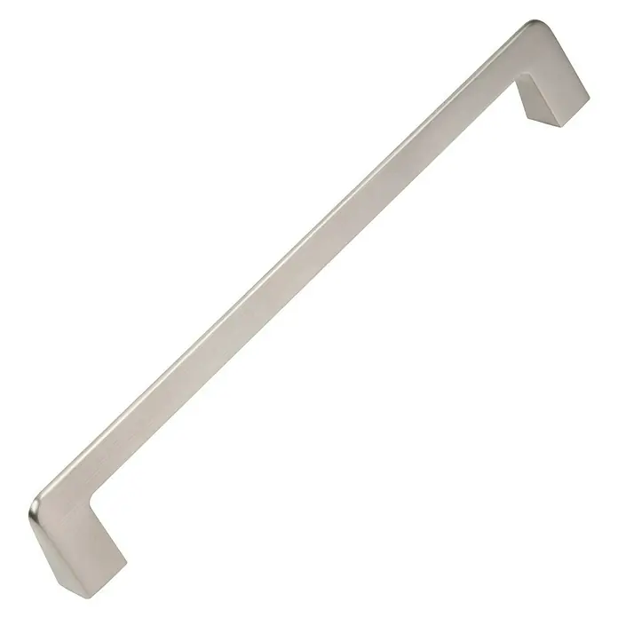 Nesu Tirador para muebles 894425 - L x An x Al: 22,4 x 1,5 x 3,2 cm, Acero, Acero inoxidable, Distancia entre orificios: 224 mm - Tirador plateado y elegante con un diseño moderno y minimalista, ideal para cajones y armarios.