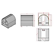 Sanotechnik Finska savna Island XL  (Električna peč, Do x Š x V: 189 x 220 x 200 cm) | 4146 - Element-Saunen | DCGA - Fertigsauna | DCG - Sauna Wellness | DC - Sanitärinstallation | D - Sanitär | BAUHAUS