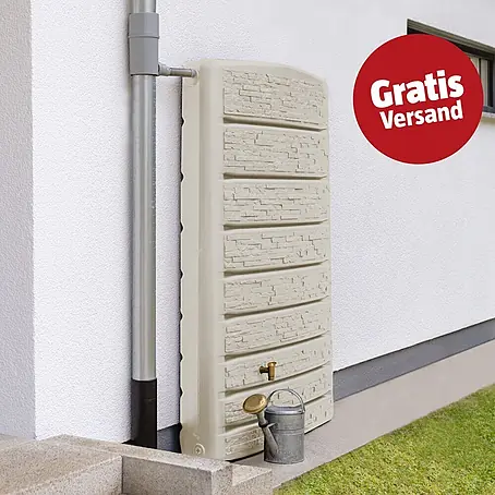 4rain  Regenspeicher ExtraSlim Stone