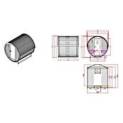 Sanotechnik Savna v sodu Nyborg M  (Električna peč, Do x Š x V: 194,2 x 204,9 x 194,9 cm) | 4146 - Element-Saunen | DCGA - Fertigsauna | DCG - Sauna Wellness | DC - Sanitärinstallation | D - Sanitär | BAUHAUS
