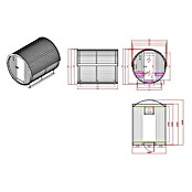 Sanotechnik Savna v sodu Nyborg L  (Električna peč, Les, Do x Š x V: 194,2 x 244,9 x 194,9 cm) | 4146 - Element-Saunen | DCGA - Fertigsauna | DCG - Sauna Wellness | DC - Sanitärinstallation | D - Sanitär | BAUHAUS