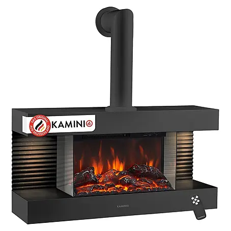 Elektrischer Kamin KAMINIO Liz mit Ofenrohr