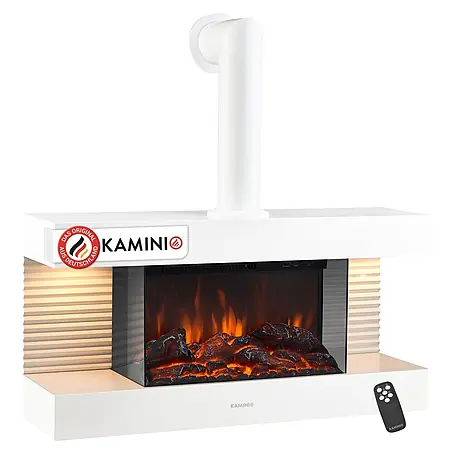 Elektrischer Kamin KAMINIO Liz mit Ofenrohr