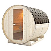 Fasssauna Tromsö XL (Holz, Fichte, L x B x H: 189 x 220 x 191,5 cm) | BAUHAUS