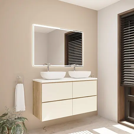 Mueble bajo de lavabo Isa 2 senos