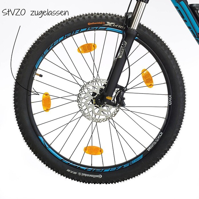 Fischer Speichenreflektor (4 Stk., Orange)