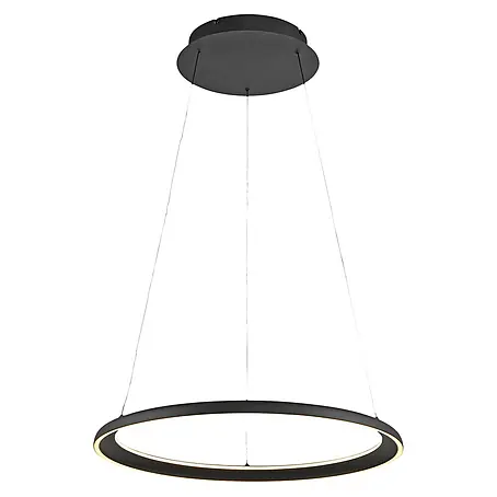 Just Light LED-Pendelleuchte rund Quillo