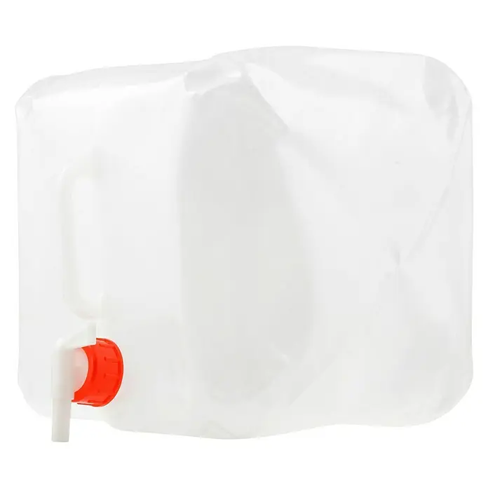 Wasserkanister - 10 l, Faltbar - Wasserkanister aus Kunststoff mit Hahn. Ideal für Camping und Outdoor-Aktivitäten.