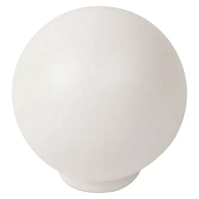 Nesu Pomo para muebles 626 - Tipo de tirador del mueble: Botón, Ø x Al: 29 x 29 mm, Plástico, Blanco, Mate - Primer plano de una esfera blanca, que emana una luz suave, mostrando una estética elegante y minimalista.