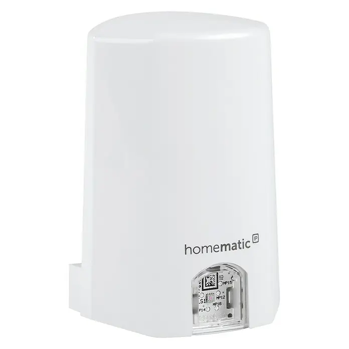 Homematic IP Funk-Lichtsensor HmIP-SLO - Weiß, 5,2 x 6,5 x 3,4 cm, Batteriebetrieben - Nahaufnahme eines weißen Homematic IP Gerätes, ideal für Smart Home Anwendungen zur Hausautomation und Steuerung.