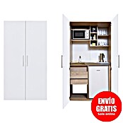 Respekta Cocina en armario Peter (Ancho: 104 cm, Blanco y roble, Vitrocerámica) | BAUHAUS