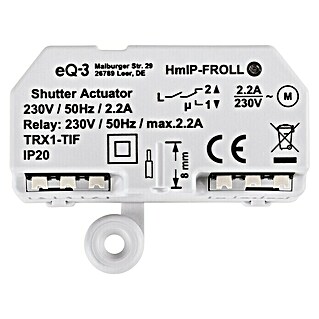 Homematic IP Rollladenschalter HmIP-FROLL (Unterputz, 54 x 41 x 33 mm, Funk)