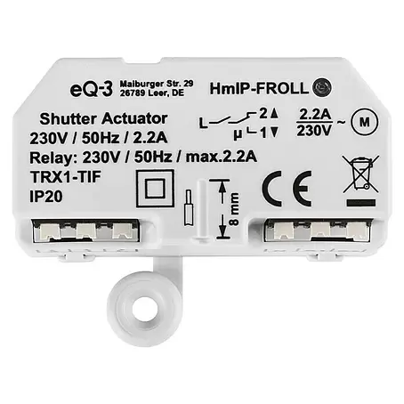 Homematic IP  Rollladenschalter HmIP-FROLL