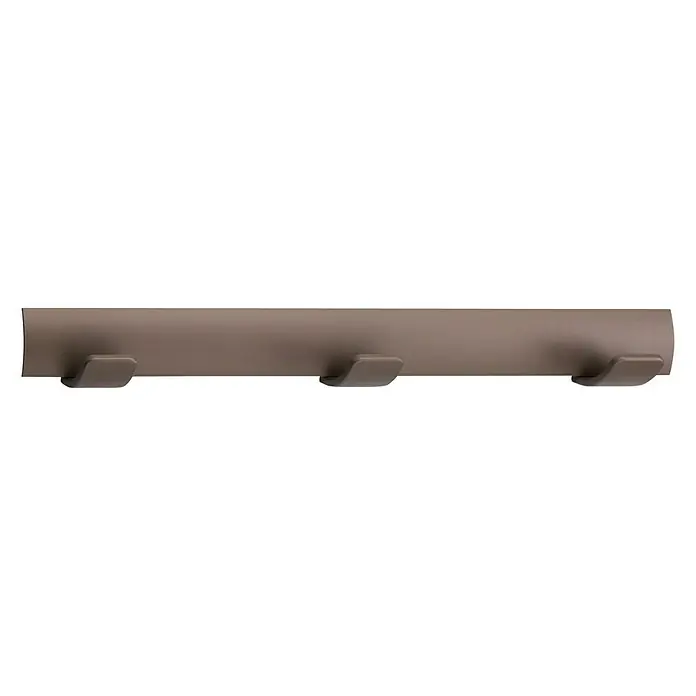 Inofix Perchero 3093 - L x An x Al: 38,4 x 5 x 4,6 cm, Madera, Marrón - Perchero de pared marrón con tres ganchos. Una solución práctica y elegante para guardar chaquetas y accesorios.