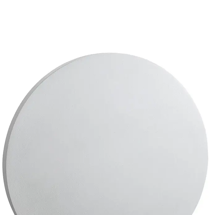 Lindby Außenwandleuchte Selinel - weiß / opal, weiß / opal, IP65 - Ein rundes, weißes Objekt mit strukturierter Oberfläche.