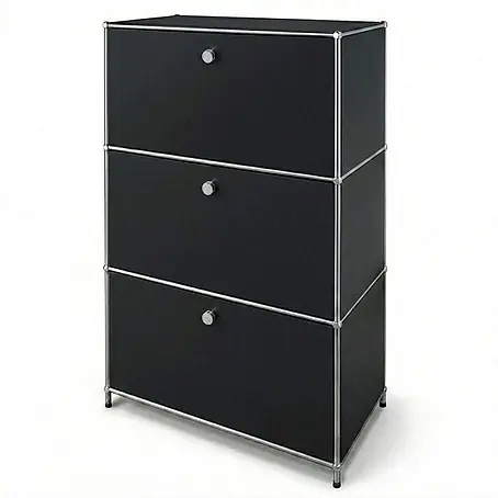 Floordirekt  Metall-Mehrzweckschrank Concept Epure MK-129 Schwarz