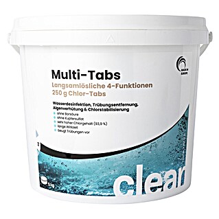 Multifunktionstabs Clear Multi-Tabs 4in1 (Geeignet für: Pools, 5 kg)