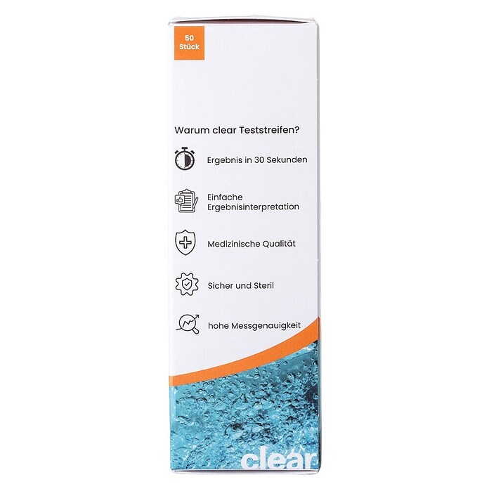 Chlor- & pH-Teststrips Clear Pooltest 3-in-1 (Geeignet für: Pools, 50 Stk.) | BAUHAUS