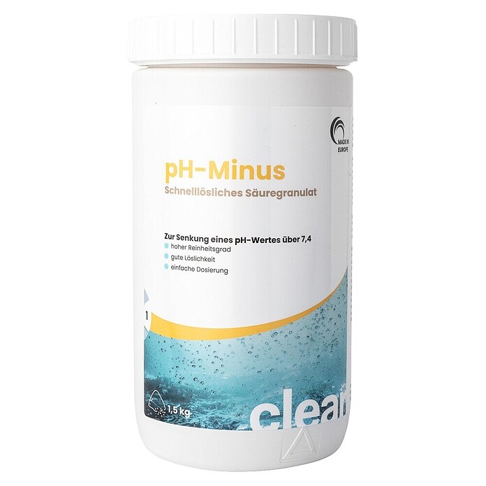 pH-Minus Clear Granulat (Geeignet für: Pools, 1,5 kg) | BAUHAUS