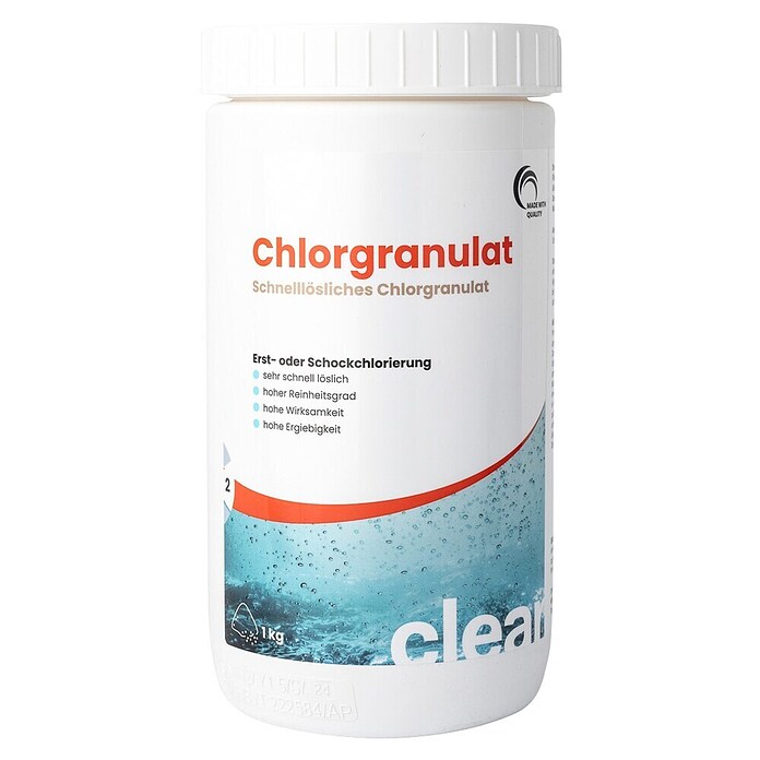 Chlorgranulat Clear (Geeignet für: Pools, 1 kg) | BAUHAUS