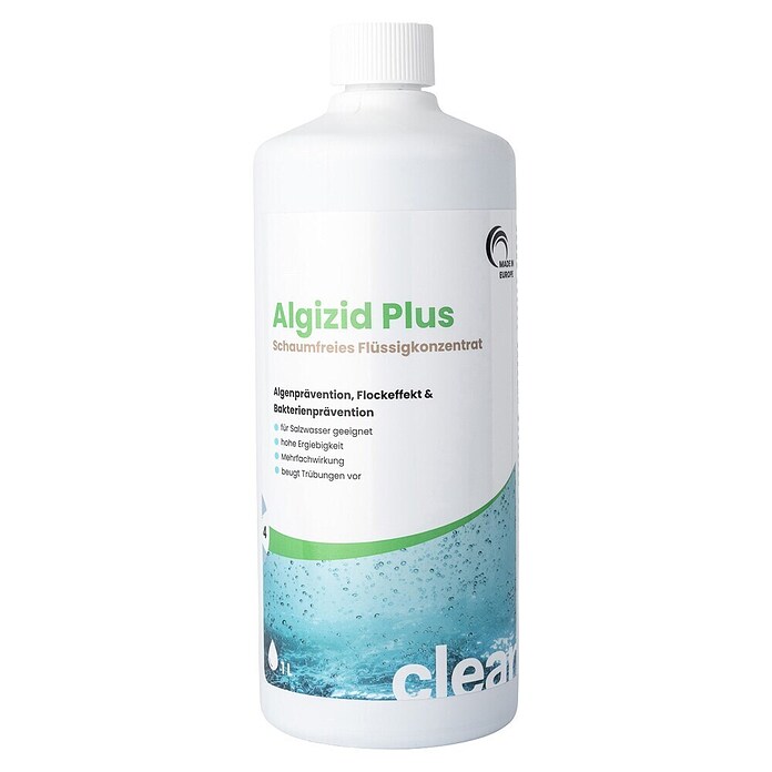 Algenschutzmittel Clear Algizid Plus (Geeignet für: Pools, 1 l) | BAUHAUS