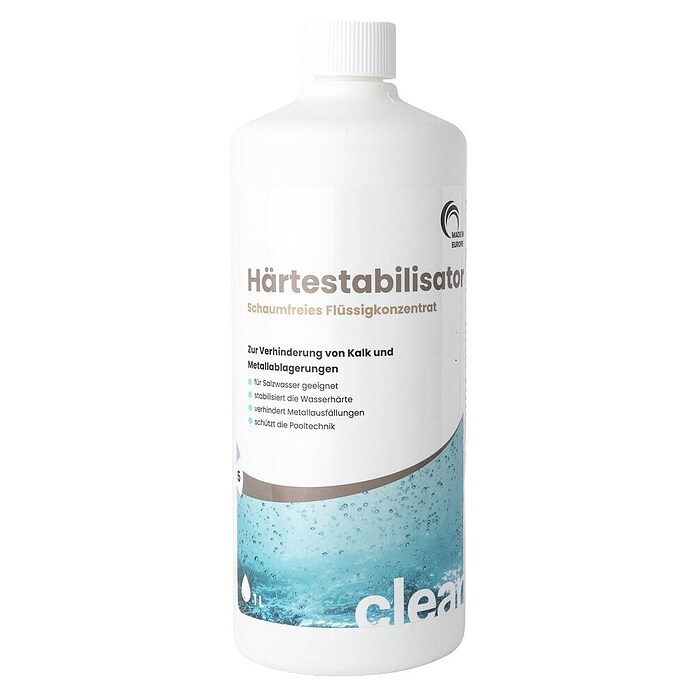 Härtestabilisator Clear (Geeignet für: Pools, 1 l) | BAUHAUS
