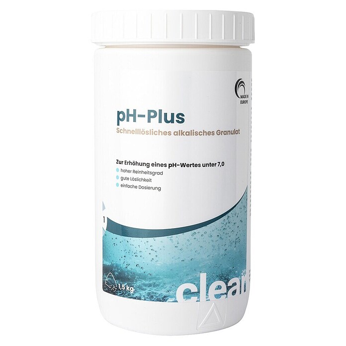 pH-Plus Clear Granulat (Geeignet für: Pools, 1,5 kg) | BAUHAUS