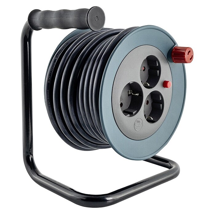 REV Kabeltrommel Mini Kunststoff 3-fach (10 m, H05RN-F, IP20) | BAUHAUS