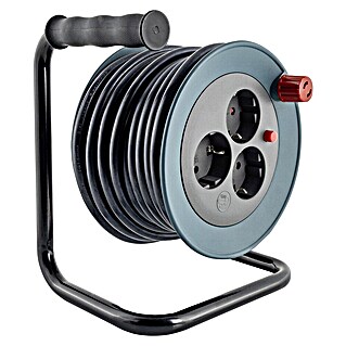 REV Kabeltrommel Mini Kunststoff 3-fach (10 m, H05RN-F, IP20)
