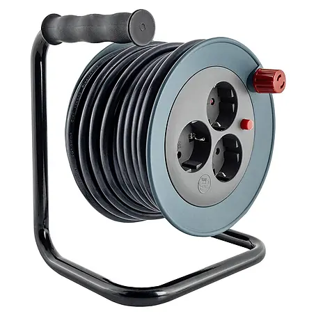 REV  Kabeltrommel Mini Kunststoff 3-fach