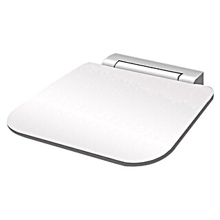Best Design Klepzitting voor douche - “Ruby-White” (Wit, Inklapbaar)