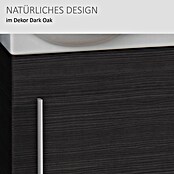 Camargue Stella K welcome Waschtischunterschrank (24 x 44 x 60 cm, Darkoak, Matt)