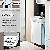 Camargue Stella K welcome Waschtischunterschrank (24 x 44 x 60 cm, Weiß, Hochglanz)