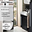 Camargue Stella K welcome Waschtischunterschrank (24 x 44 x 60 cm, Grafit, Hochglanz)