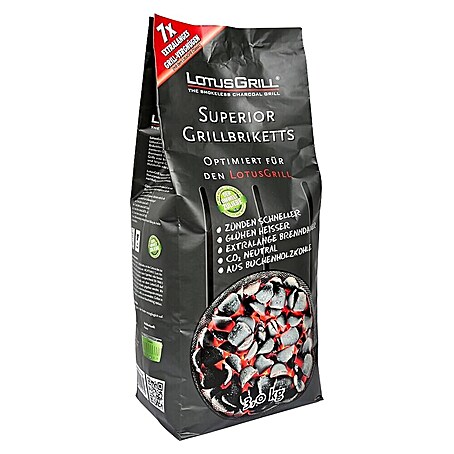 LotusGrill Briquetas de carbón vegetal (3 kg)