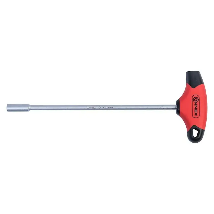 Connex Destornillador de llave de vaso COX583007 - Largo: 230 mm - Una llave de vaso Connex con mango en T, ideal para pernos y tuercas, con un mango ergonómico para un manejo cómodo.
