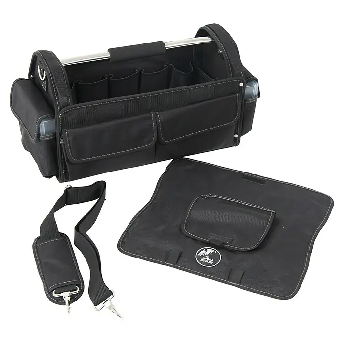Hepco & Becker Werkzeugtasche Profi-Installateurtasche 5858 - L x B x H: 200 x 400 x 240 mm, Polyester - Die Hi Spec Werkzeugtasche ist mit einem Schultergurt und einer Werkzeugmatte für einfachen Transport und Organisation ausgestattet.