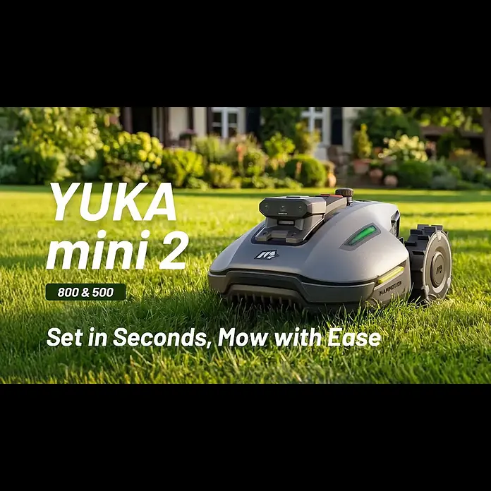 Mammotion Robot cortacésped Yuka Mini 2800 - 800 m², Ancho de corte: 19 cm, Navegación por satélite - YUKA mini 2 800 & 500 | Set in Seconds, Mow with Ease