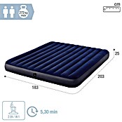 Intex Luftbett Dura-Beam Standard Classic (L x B x H: 203 x 183 x 25 cm, Blau) | BAUHAUS