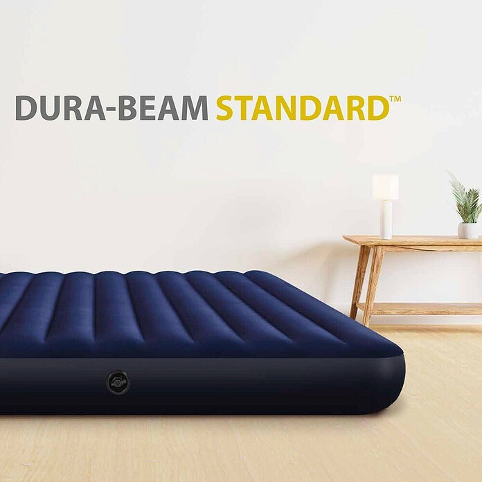 Intex Luftbett Dura-Beam Standard Classic (L x B x H: 203 x 183 x 25 cm, Blau) | BAUHAUS