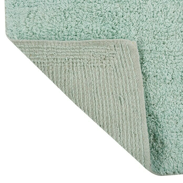 MSV Alfombra para baño (45 x 70 cm, Verde pastel, 100% algodón)