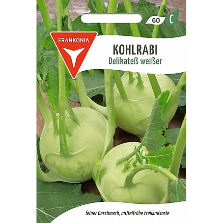 Frankonia Samen  Saatgut Kohlrabi, Delikatess weißer