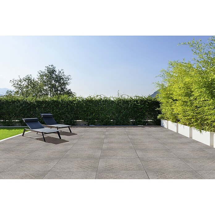 Terrassenfliese Cera 2.0 (Moon, 90 x 90 x 2 cm, Feinsteinzeug)