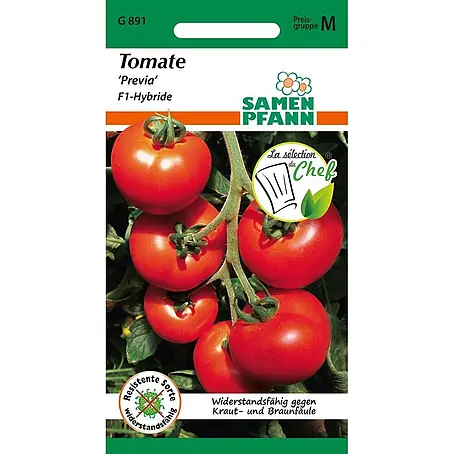 Samen Pfann  Saatgut Tomate, Previa F1