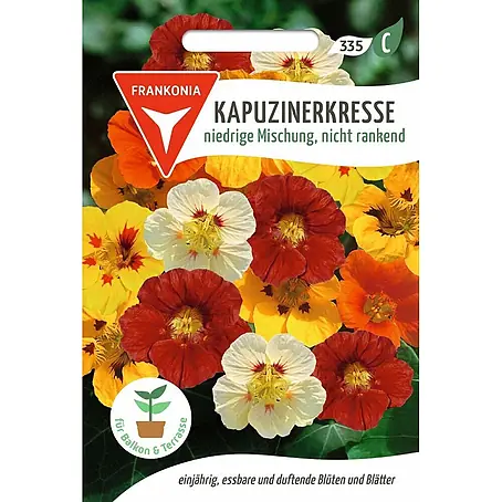 Frankonia Samen  Saatgut Kapuzinerkresse, niedriege nichtrankende Mischung