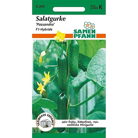 Samen Pfann  Saatgut Salatgurke, Minigurke, Passandra