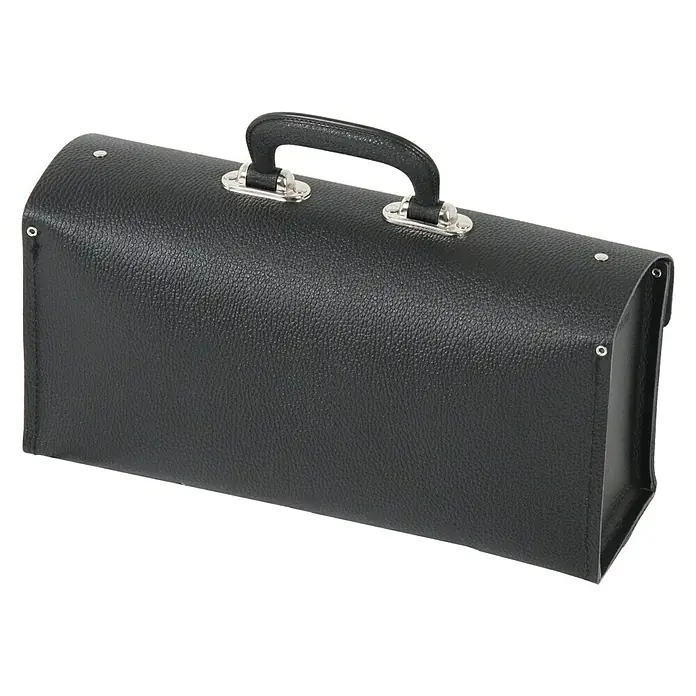 Hepco & Becker Werkzeugtasche Favorit 7190 - Innenmaß: B x T x H: 340 x 110 x 170 mm, Leder - Schwarze Ledertasche mit Tragegriff, ideal für den stilvollen Transport von Dokumenten und Utensilien. Ein elegantes Accessoire für den Berufsalltag.