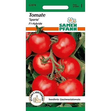 Samen Pfann  Saatgut Tomate, Sparta F1